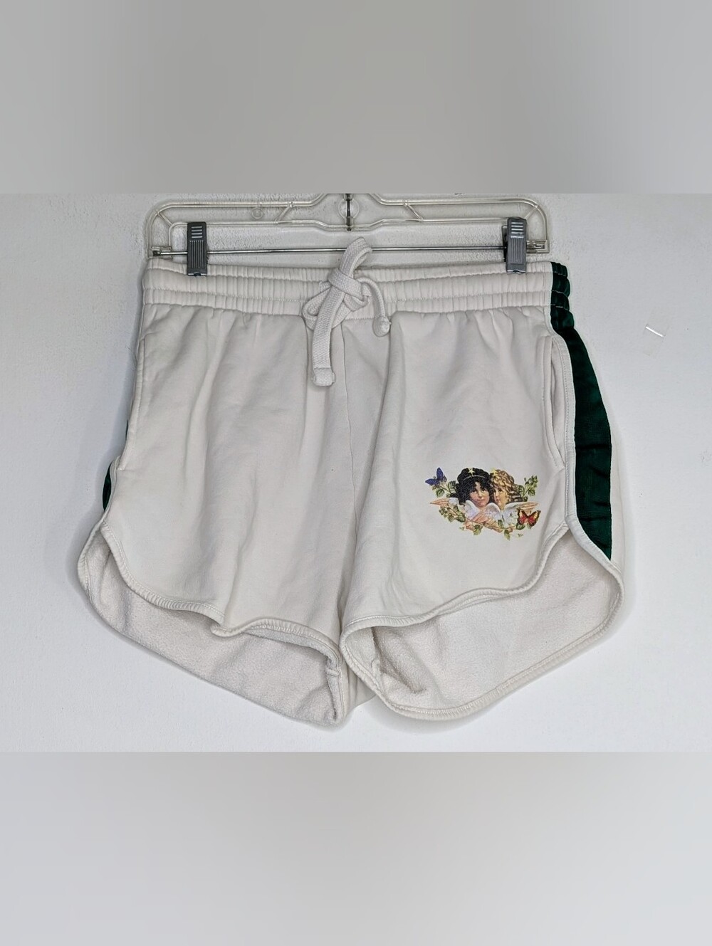 Fiorucci Woodland Angel White Green Dolphin Shorts